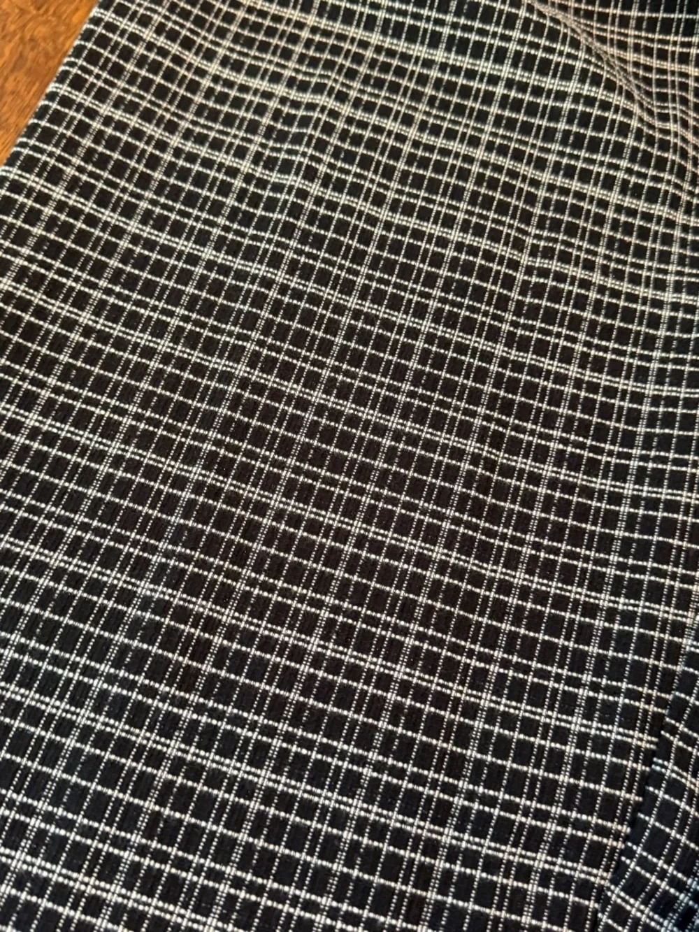 Lumière Black & White Windowpane Wide Leg Pants Size Small NWT - Picture 9 of 9